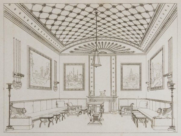 Эскиз интерьера музея