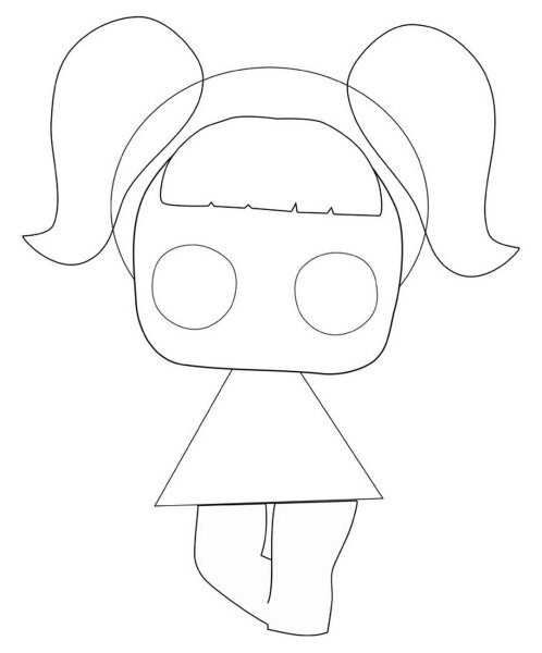 Раскраска пупс