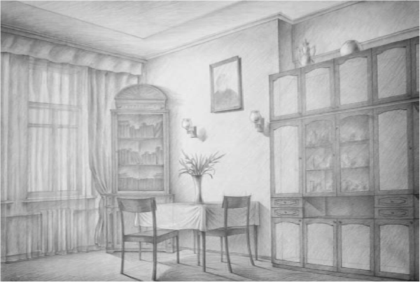 Угловой интерьер Академический