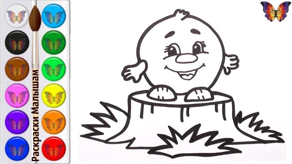 Рисование сказки Колобок