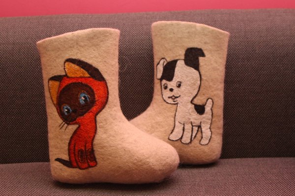 Детские валенки с рисунком