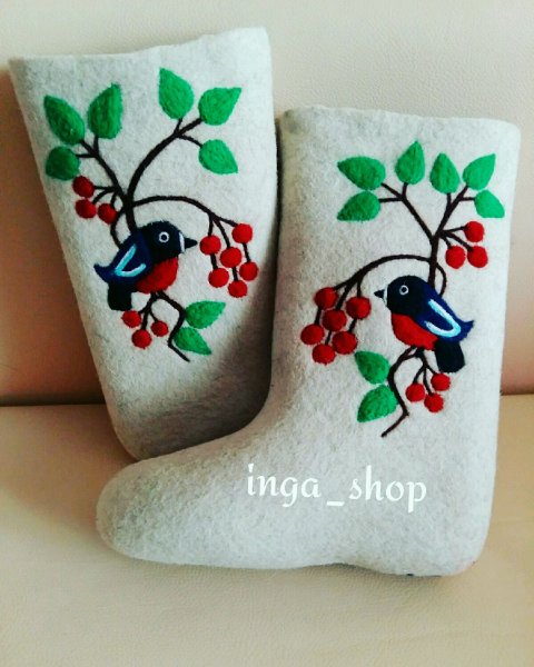 Фелтинг на валенках