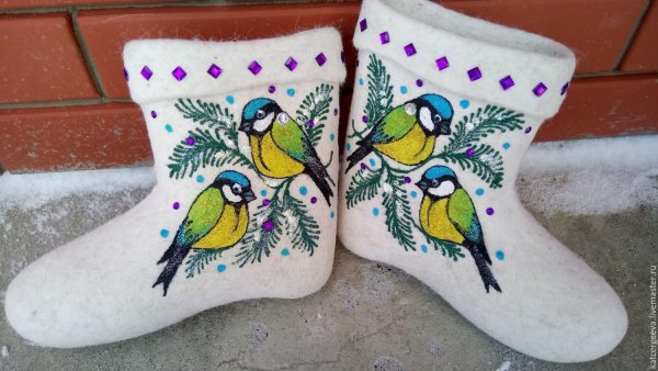 Роспись валенок