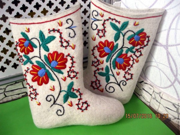 Валенки рисунок карандашом