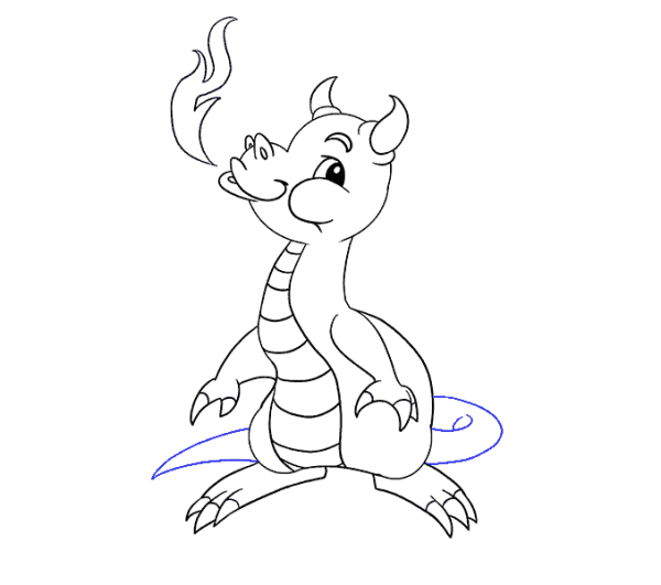 Поэтапный рисунок дракона