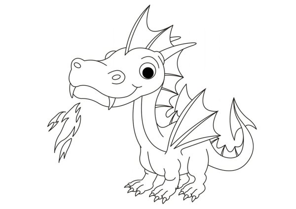 Рисунок дракона для 8 лет