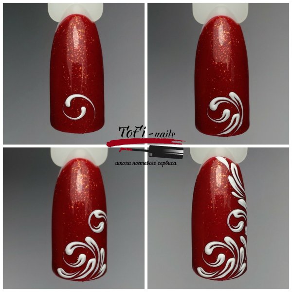 Схемы рисования на ногтях