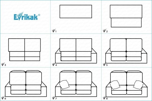 Диван поэтапно