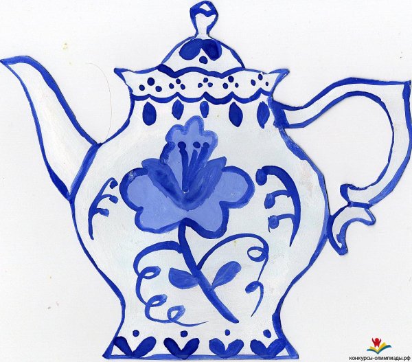 Посуда Гжель Гжельская роспись для детей