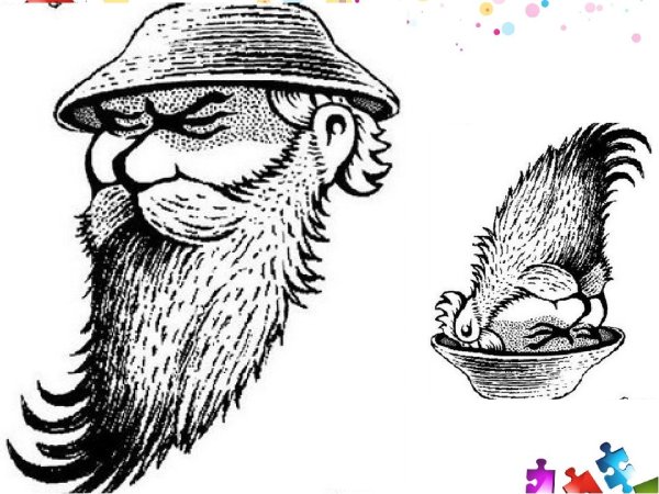 Рисунок перевертыш простой