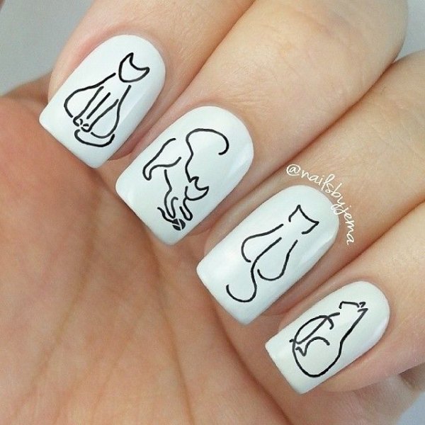 Ногти силуэт