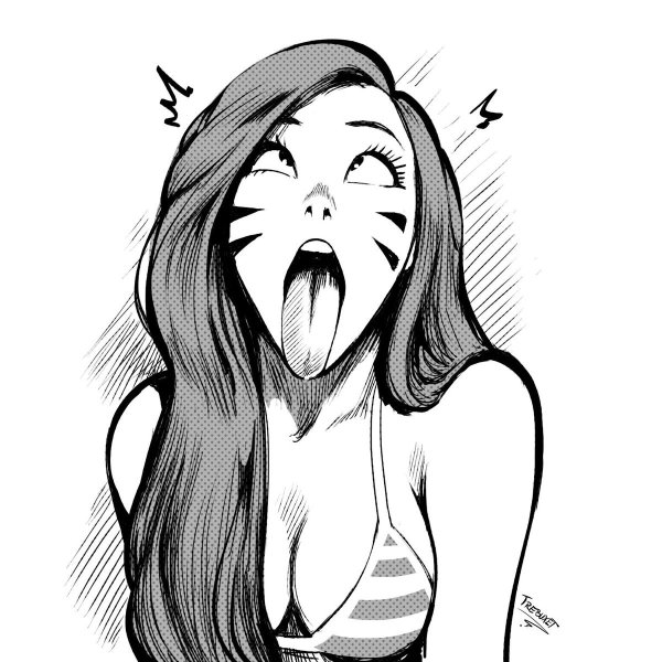 Аниме ахегао для рисования