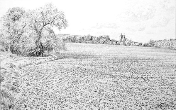 Степь рисунок