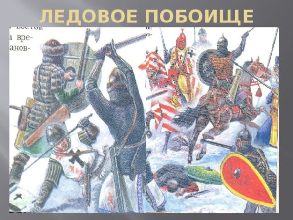 Раскраска Александр Невский для детей Ледовое побоище