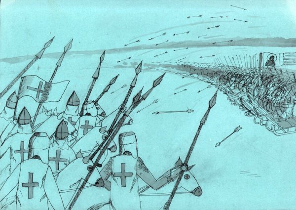 Ледовое побоище рисунок