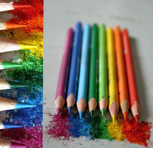 Яркие карандаши