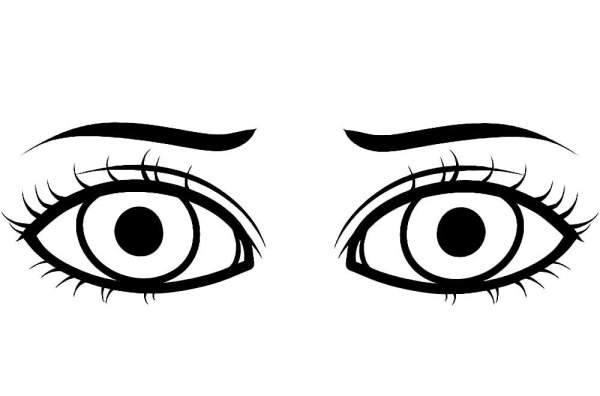 Глаза раскраска