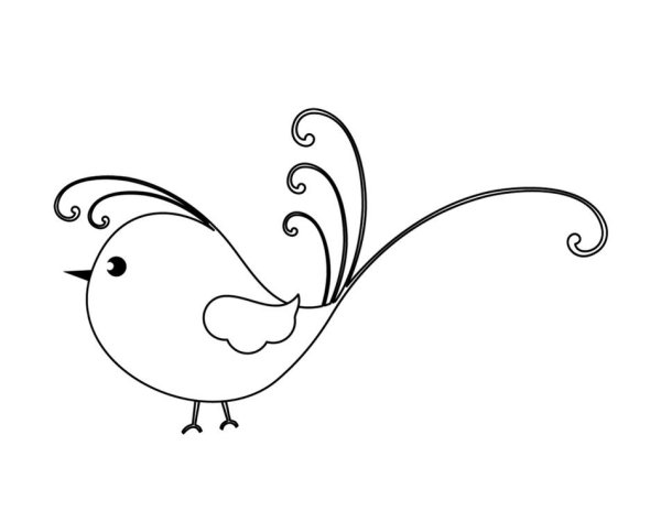 Птичка рисунок