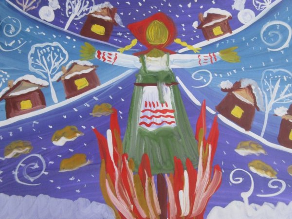 Масленица раскраска