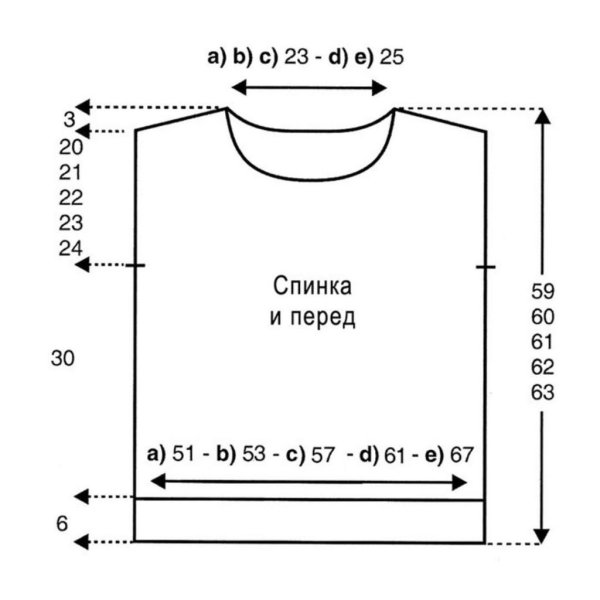 Рисунок для жилетки спицами для девочки