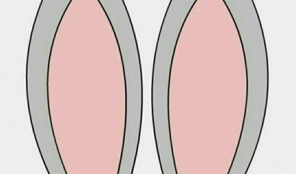 Уши зайца шаблон на распечатку