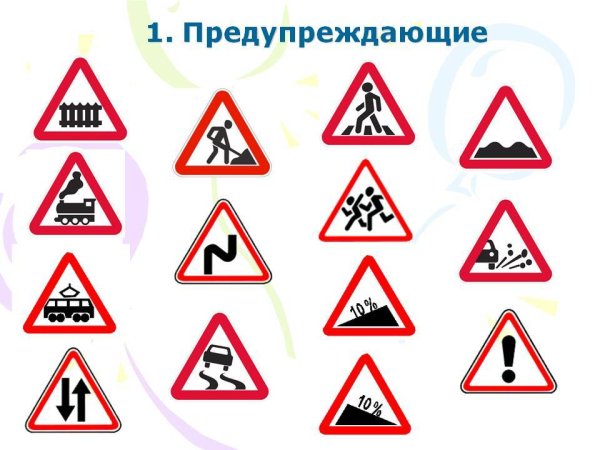 Знаки ПДД для детей дошкольного возраста