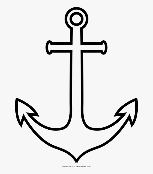 Якорь нарисовать