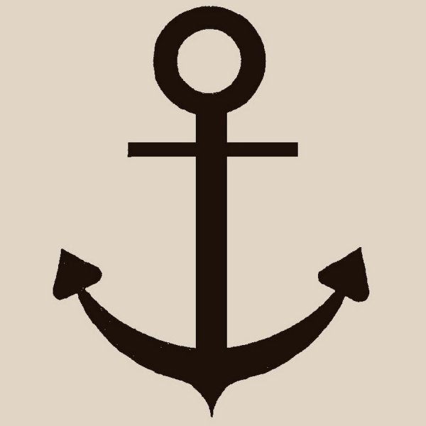 Якорь рисунок карандашом