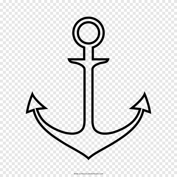 Якорь нарисовать