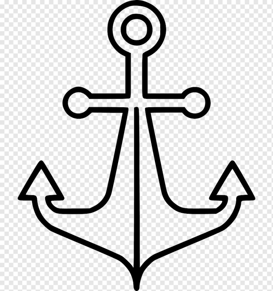 Якорь раскраска