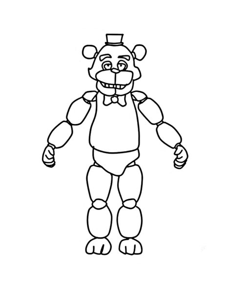 Раскраска Фредди фазбер