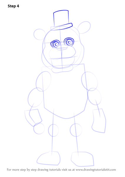 Нарисовать лицо Фредди