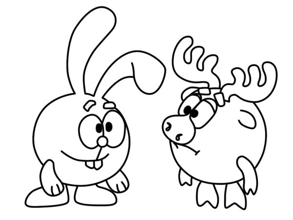 Раскраска легкая