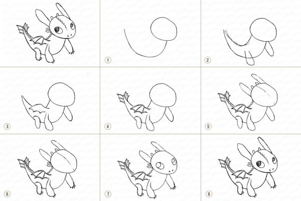 Схема рисования кошки