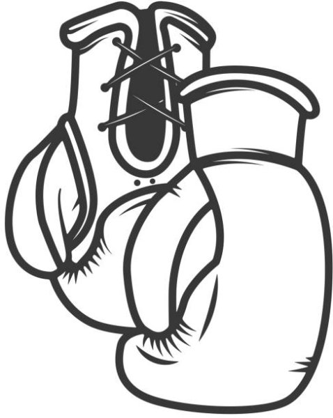 Боксерские перчатки рисунок карандашом