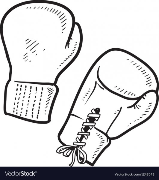 UFC перчатки вектор