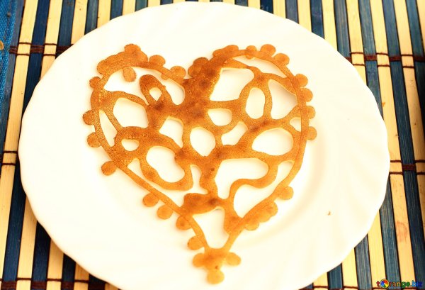 Блинчики в форме сердечек