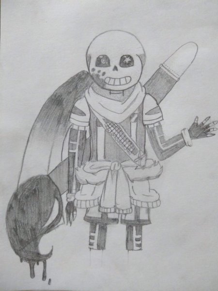 Инк Санс карандашом