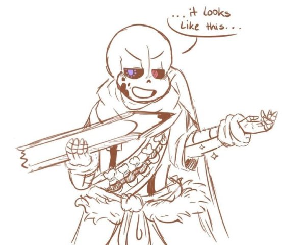 Инк Санс для срисовки