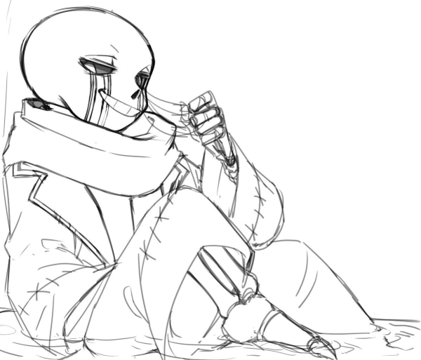 Эррор Санс раскраска