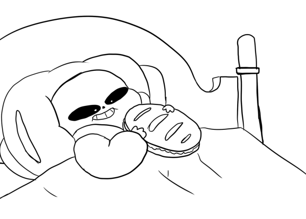 Раскраска Санса котика