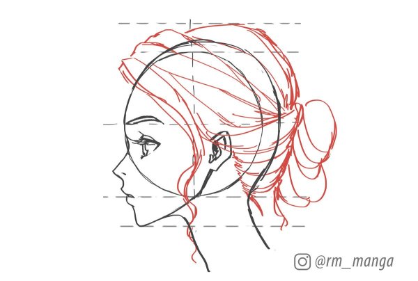 Рисунки для срисовки лицо с боку