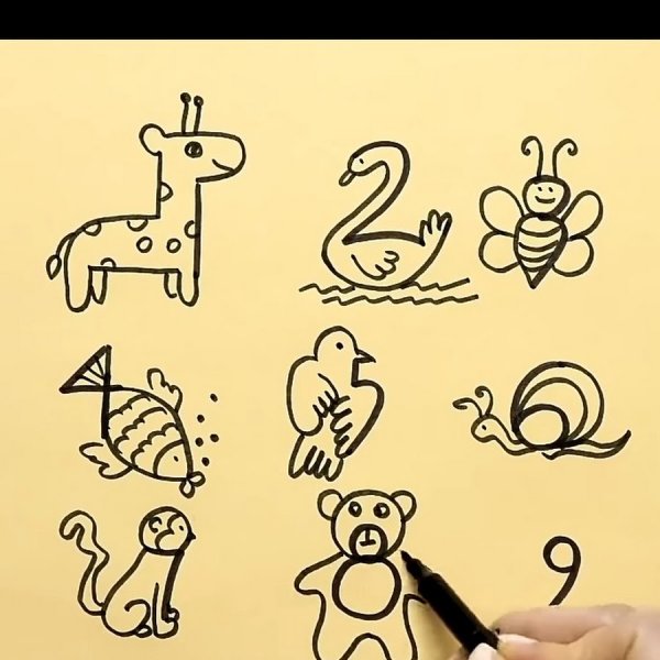 Рисуем из цифр с детьми