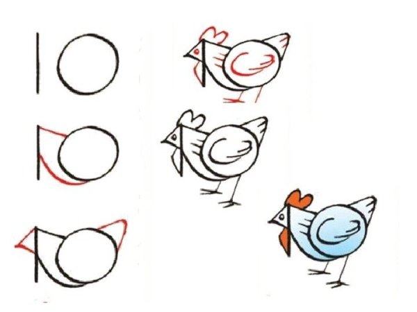 Рисование животных из цифр