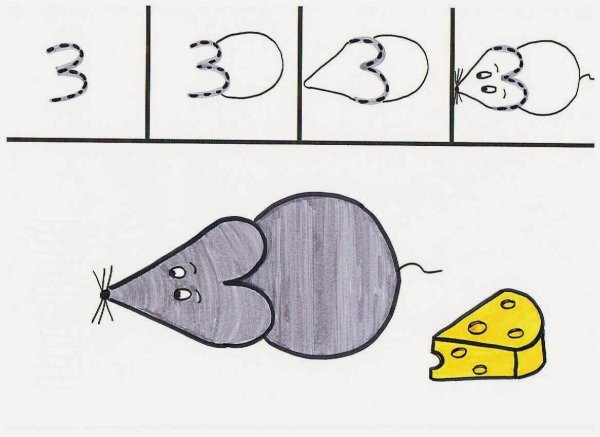 Способы рисования из цифр