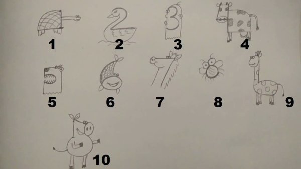 Картинки для срисовки цифры