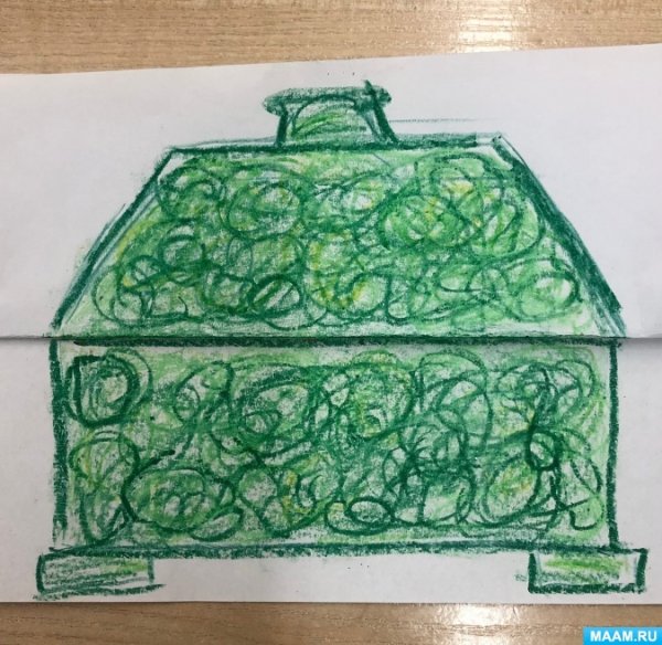 Рисование Малахитовая шкатулка
