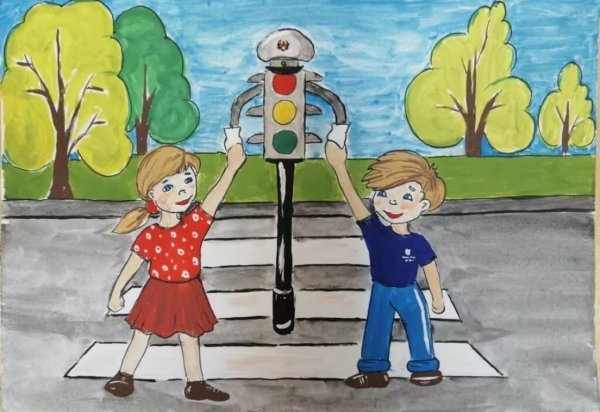 Рисунок на тему ПДД