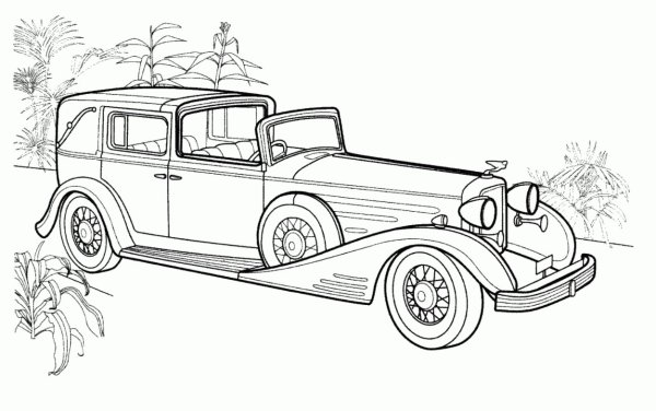 Раскраска Фольксваген Жук Херби