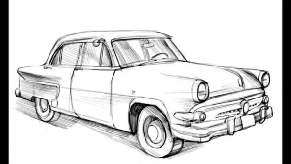 Раскраски старинные автомобили